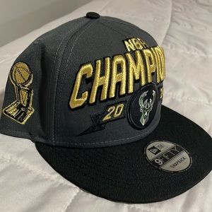 New Era 9FIFTY Milwaukee Bucks 2021 NBA Champions snapback cap